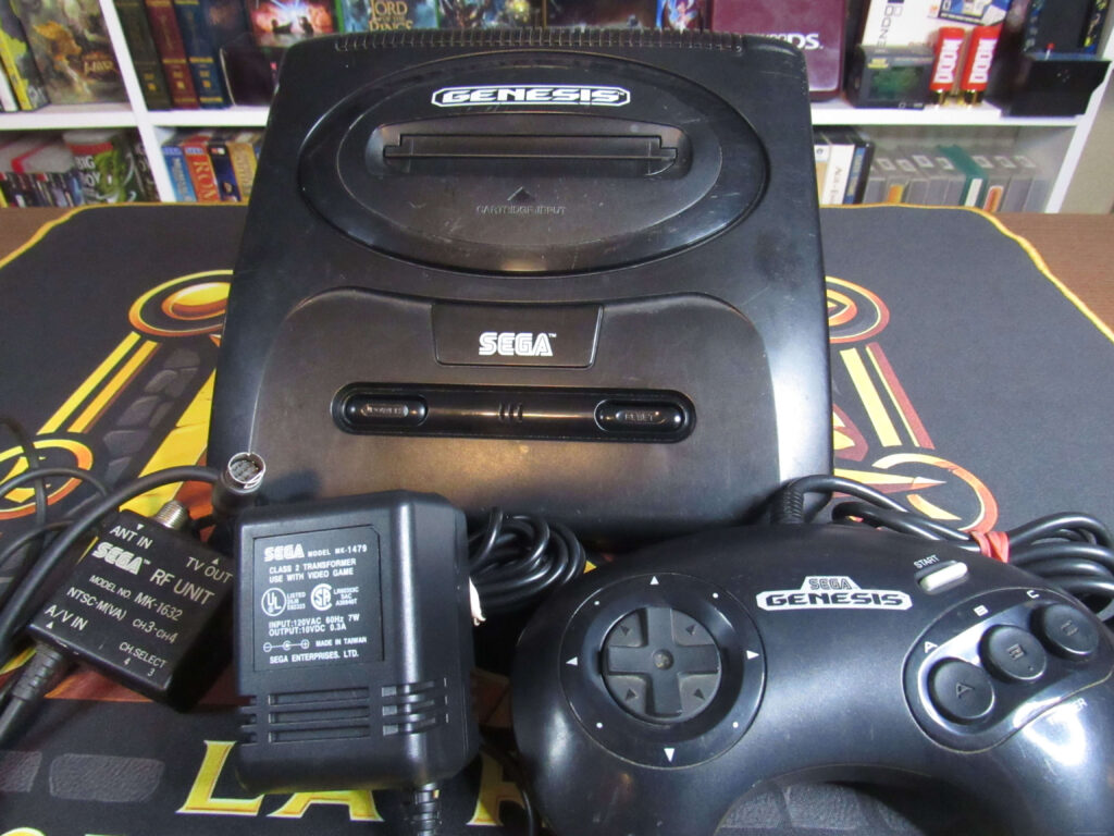 Sega Genesis 2 with accessories