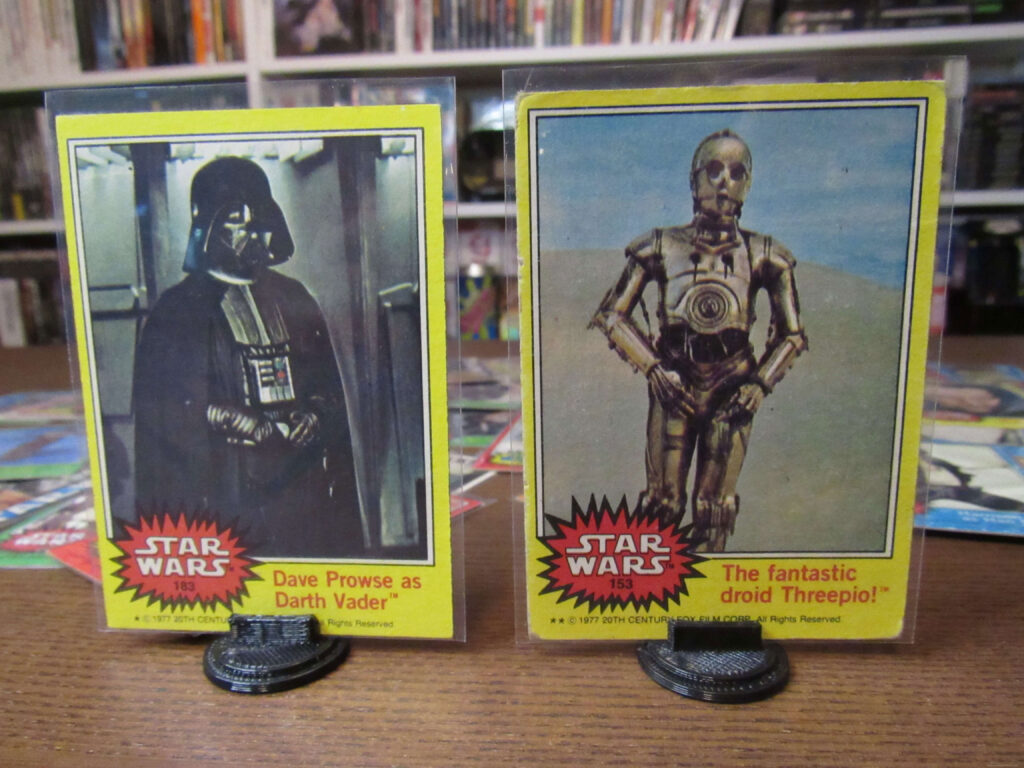 star wars cards 1977 8