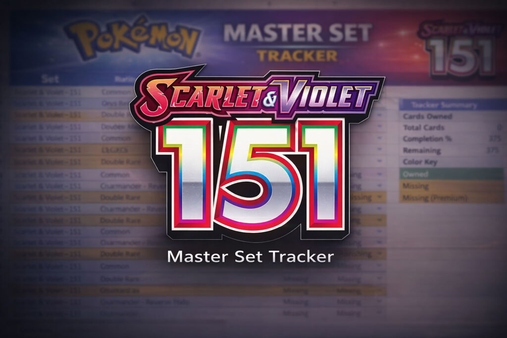 pokemon set tracker 151 3